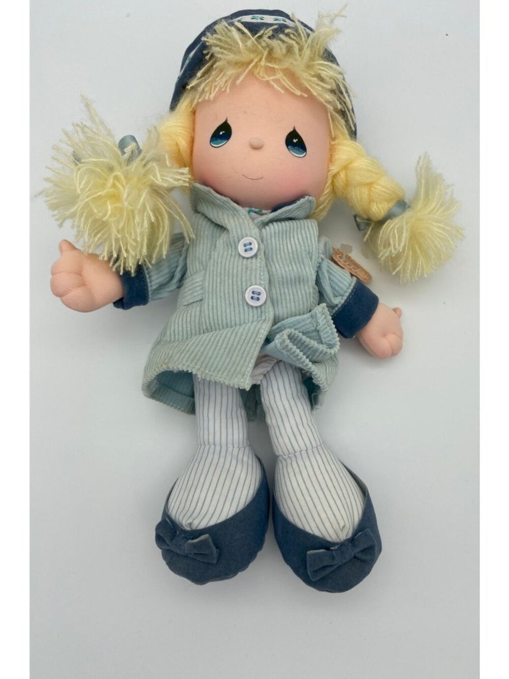 Vintage Applause Precious Moments Frannie Plush Blonde Rag Doll 1988 With Tag